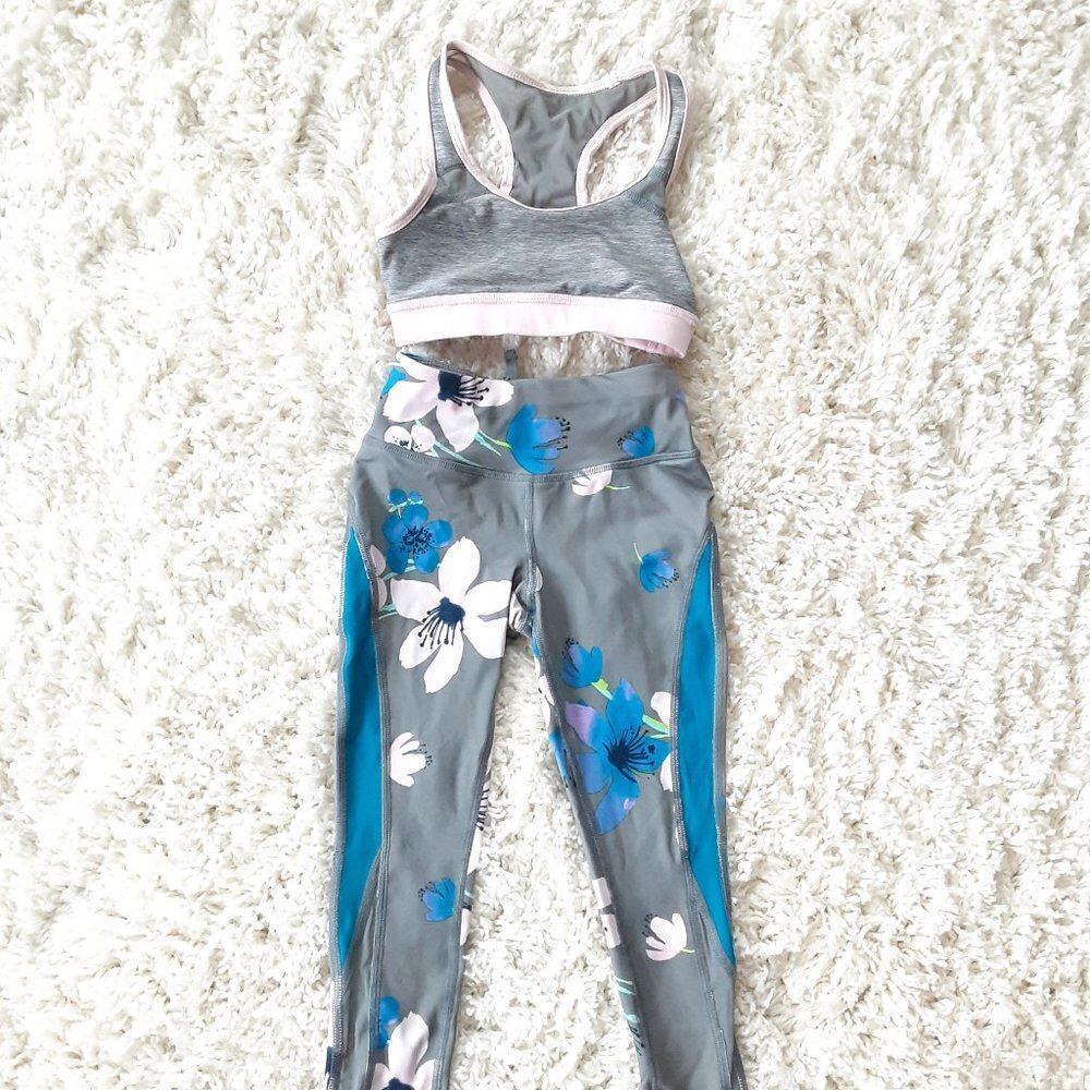 Avia 2PC Yoga Pants Toddler Girl Matching Set Outfit Size 4-5